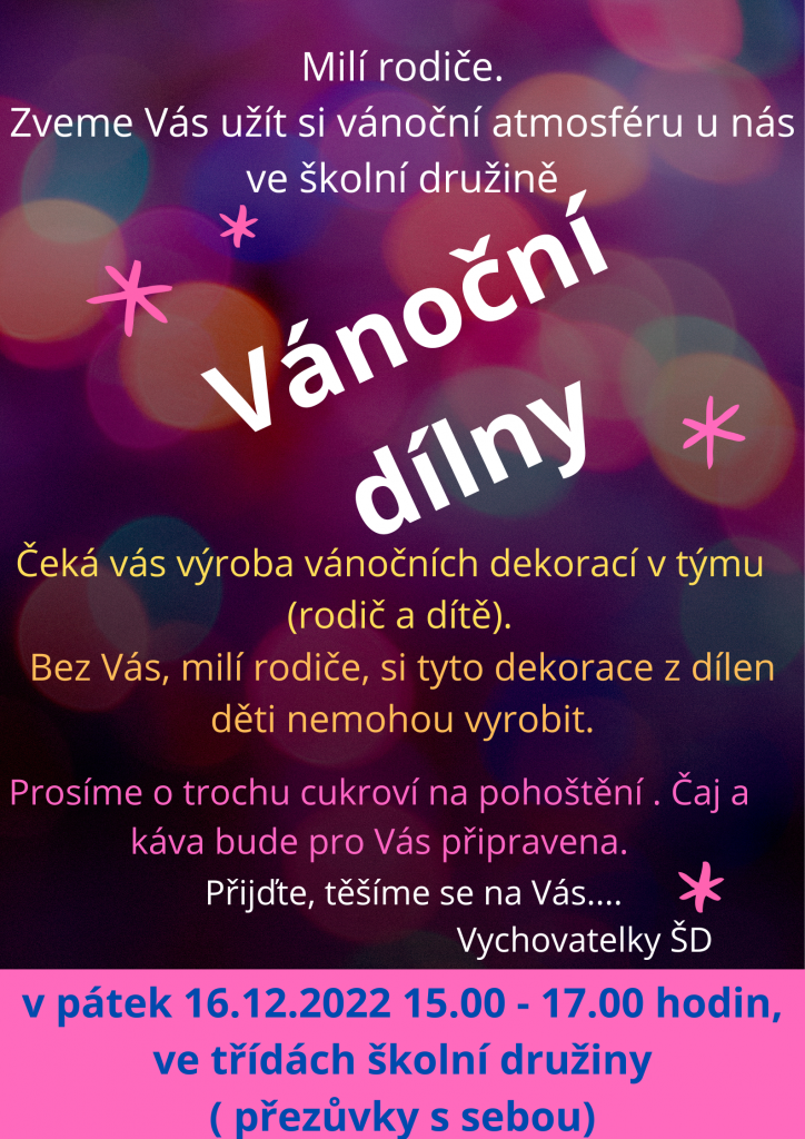 Vánoční dílny